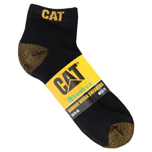 Caterpillar Shoes South Africa - Cat Men's 5 Pack Bamboo Ankle Socks Black BN1745963